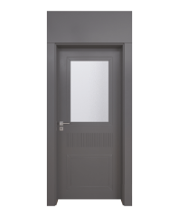 BY-162V Porte intérieure Laqué Vitrée